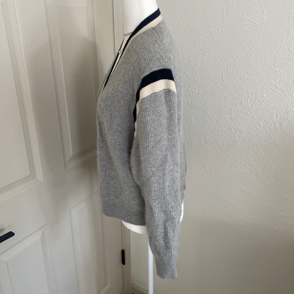 100% Cashmere J. Crew Waffle-Knit Cardigan - Picture 4 of 8